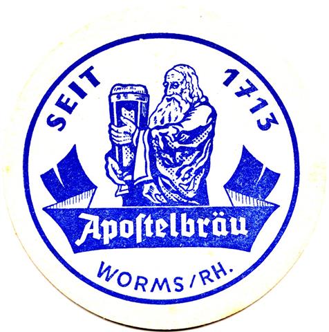 worms wo-rp apostel rund 1a (185-apostelbru worms rh-blau)